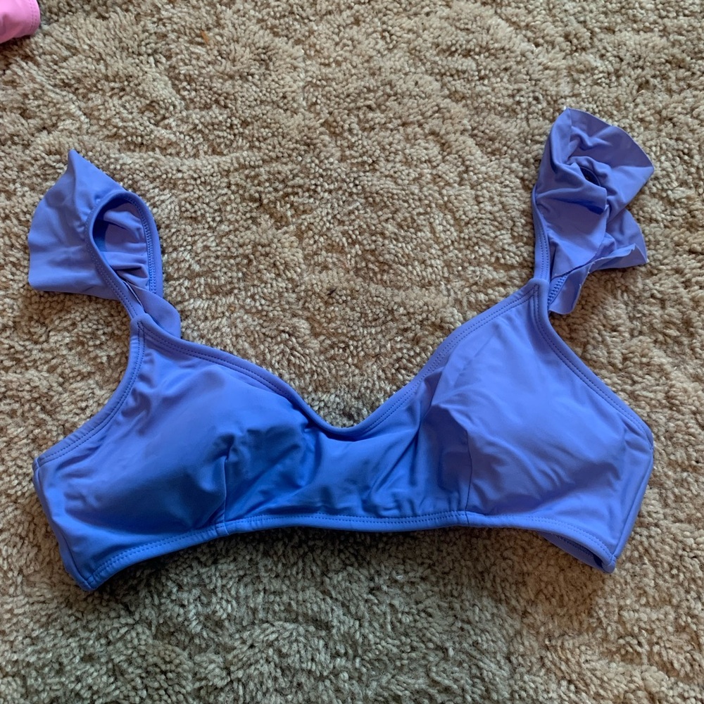 No Boundaries Blue Bikini Top